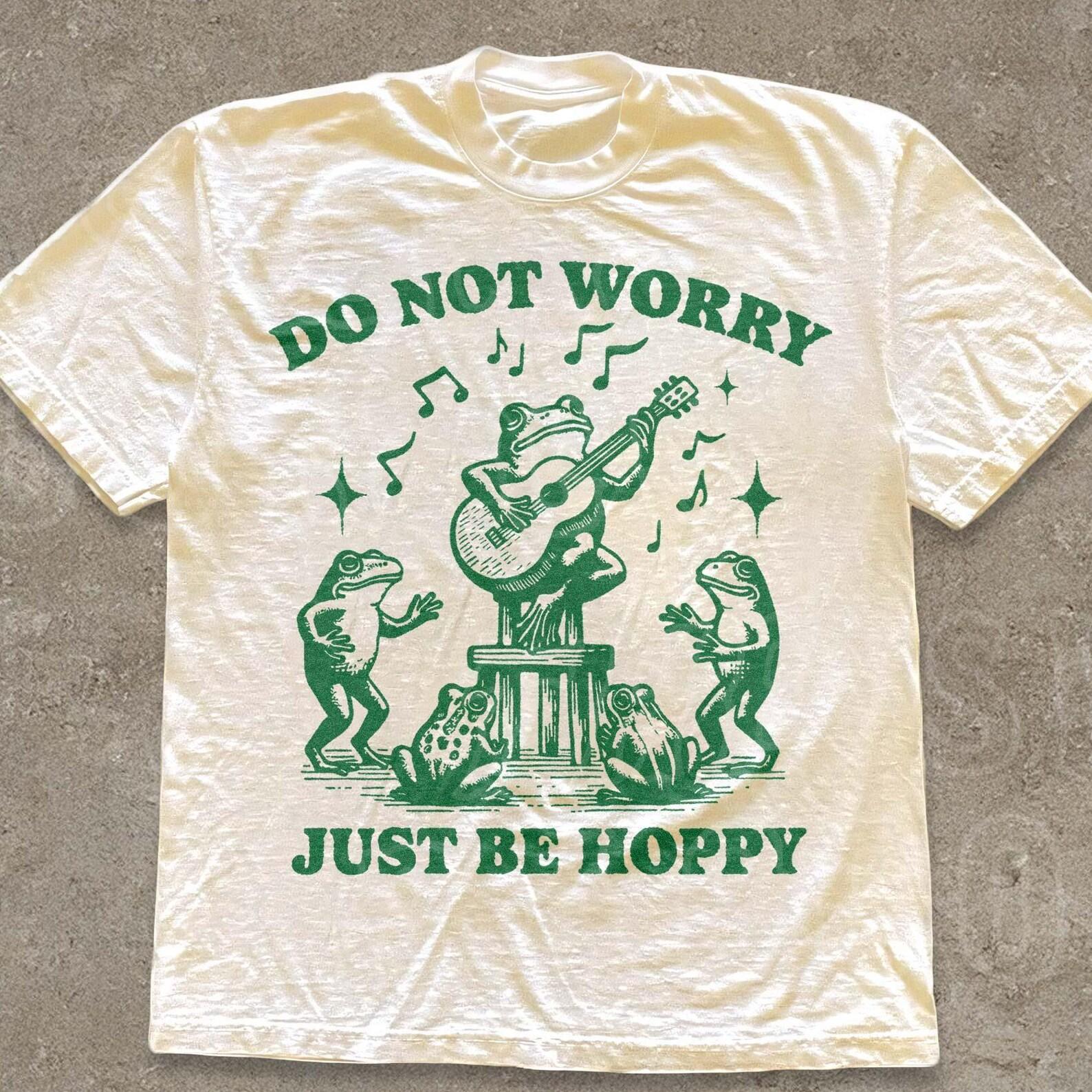 RETRO FROG T-SHIRT - Funny Cottagecore Music Tee XL