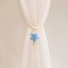 2Pcs Star Decorative Curtain Strap, Simple Imitation Pearl Curtain Rope Gauze Curtain Strap, Gauze Tent Storage Rope