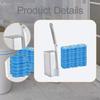 Disposables Toilet Brush and Holder Set Cleaning Durability Easy To Use, Household, Efficient