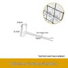 Black & White Boat-Shaped Mesh Panel Jewelry Shelf Hook