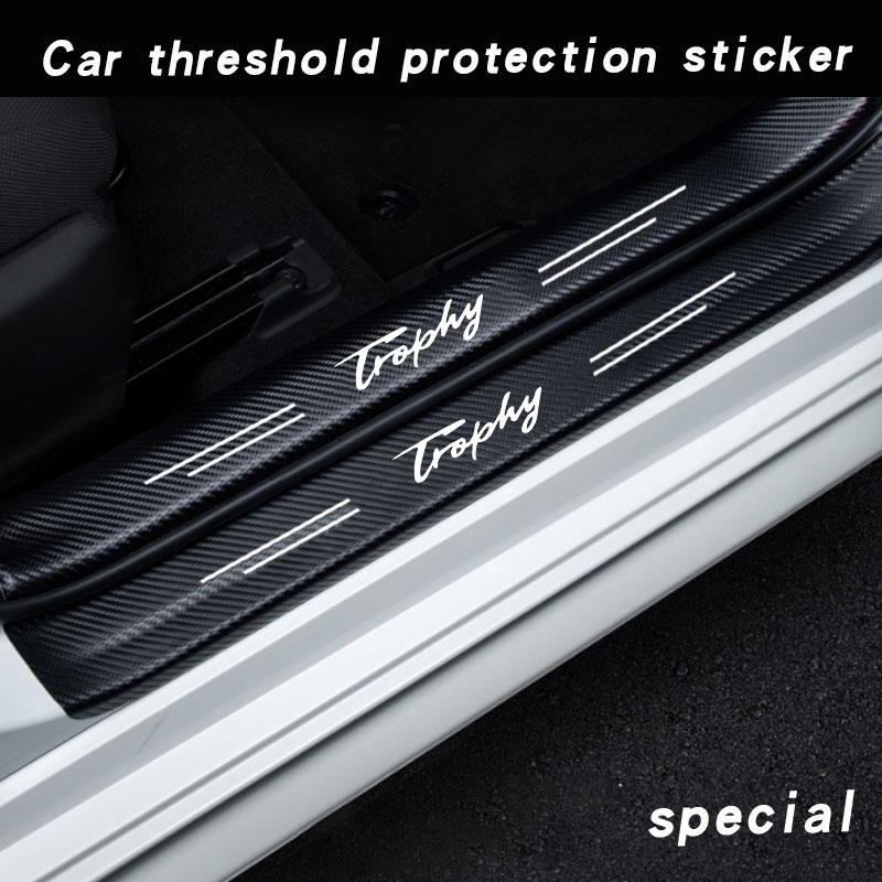 AWR1 Car Door Sill Plate Protector Stickers for MG Trophy Motors MG ZS GS MG5 6 7 Gundam 350 Parts TF GT Hector HS Car Accessories