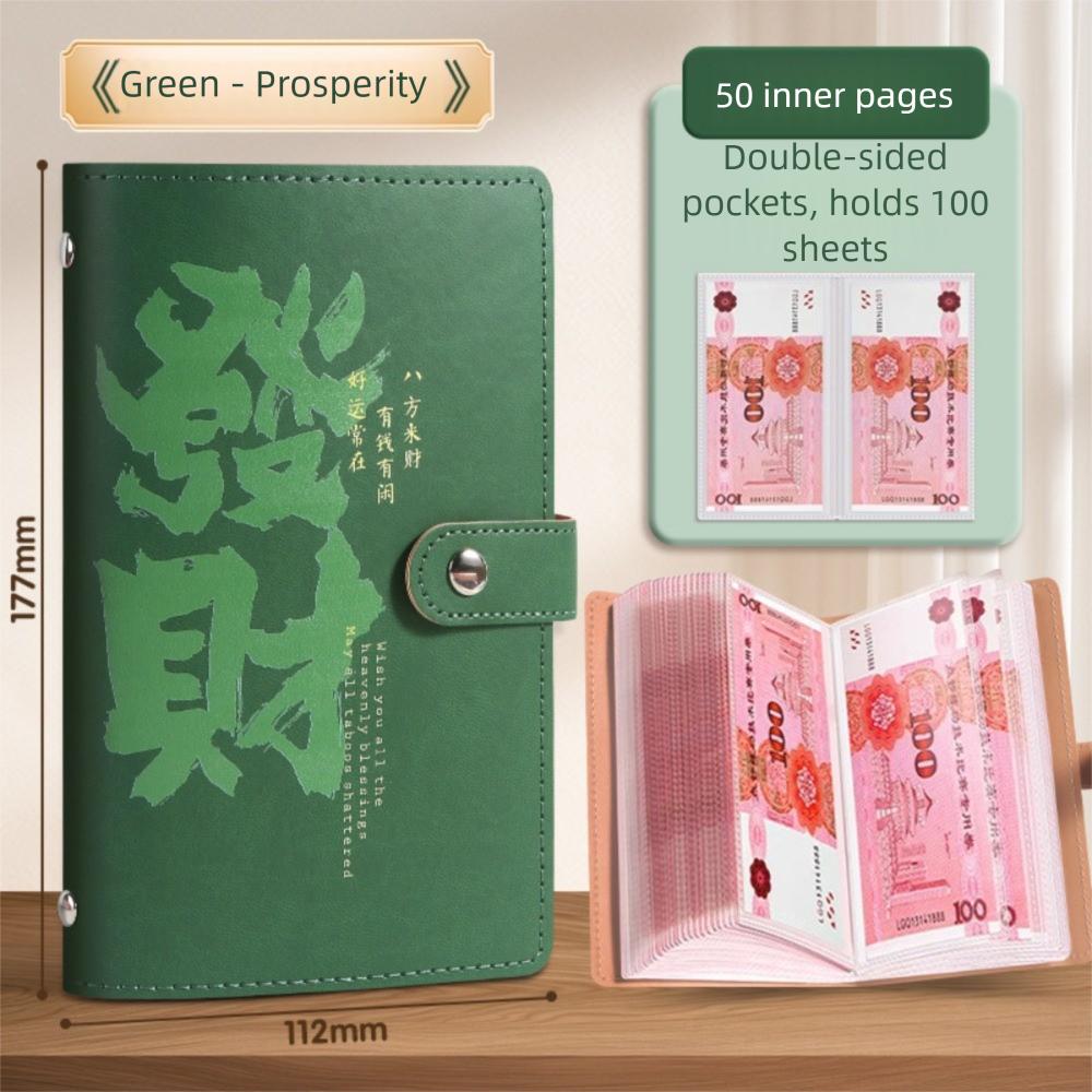 PU Money Collection Book Get Rich Overnight Savings Binder Mini Binder Savings Challenge  Couples