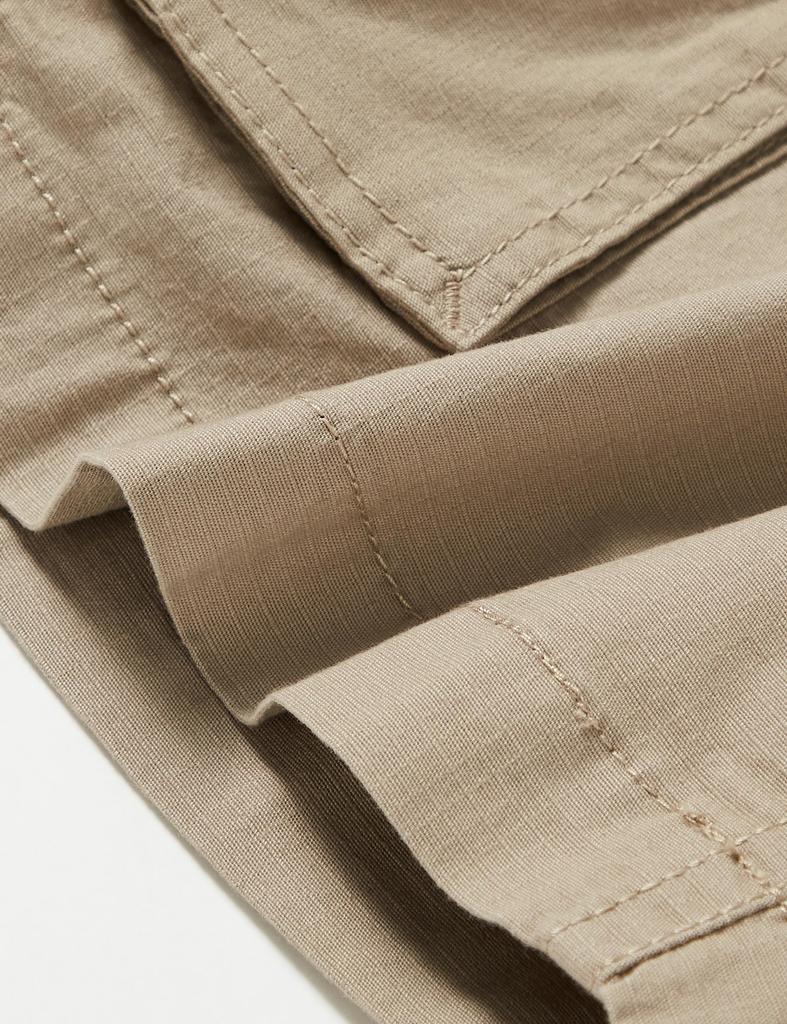 Amazon Essentials Men's Lightweight Stretch Ripstop Cargo Shorts, Khaki Brown, Size W36