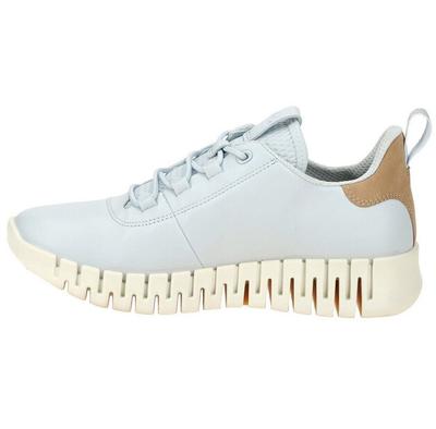 Damen Halbschuhe Ecco Sneaker gruuv lea hellblau