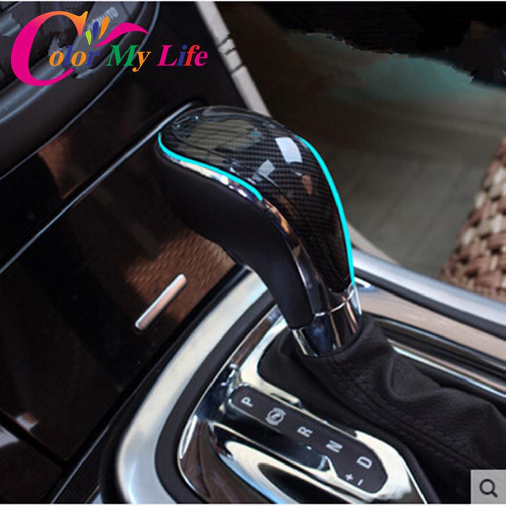 Bilstyling ABS Krom AT Växelspaksknoppskydd Trim för Opel ASTRA J 2009-2014 Insignia Sedan Sport Tourer