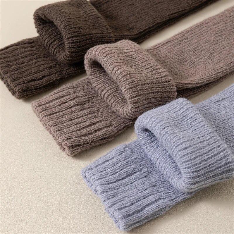 Fashion Women's Leg Warmers Autumn Winter Keep Warm Leg Long Sleeves For Women Solid Color Knee Warmer