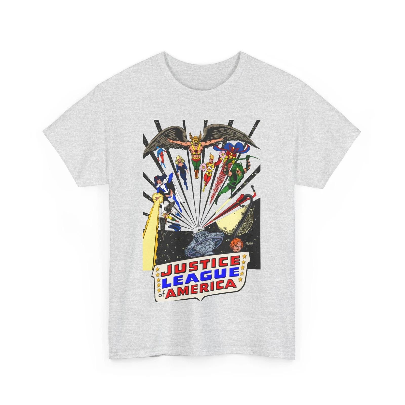 JLA Satellite T-Shirt - George Perez Art - DC Comics - Justice League - Hawkman XXXL