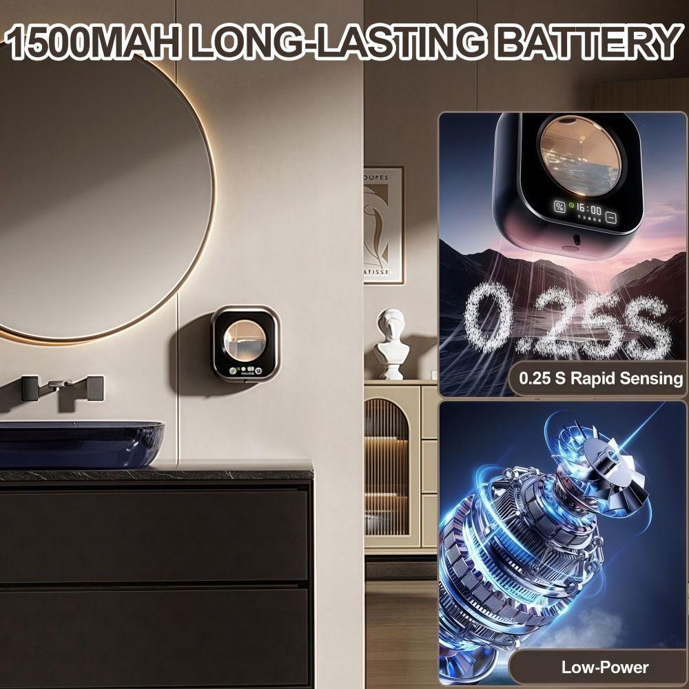 Senzorový Automatický Dávkovač Mýdla Velkokapacitní Nástěnný LED Dávkovač Čisticího Prostředku Bezkontaktní Dobíjecí