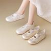 Xiaoxiangfeng German Training Shoes Mary Jane Little White Shoes Popular Ins Trendy Temperament Versatile Niche Single Shoes Ballet Women's Shoes