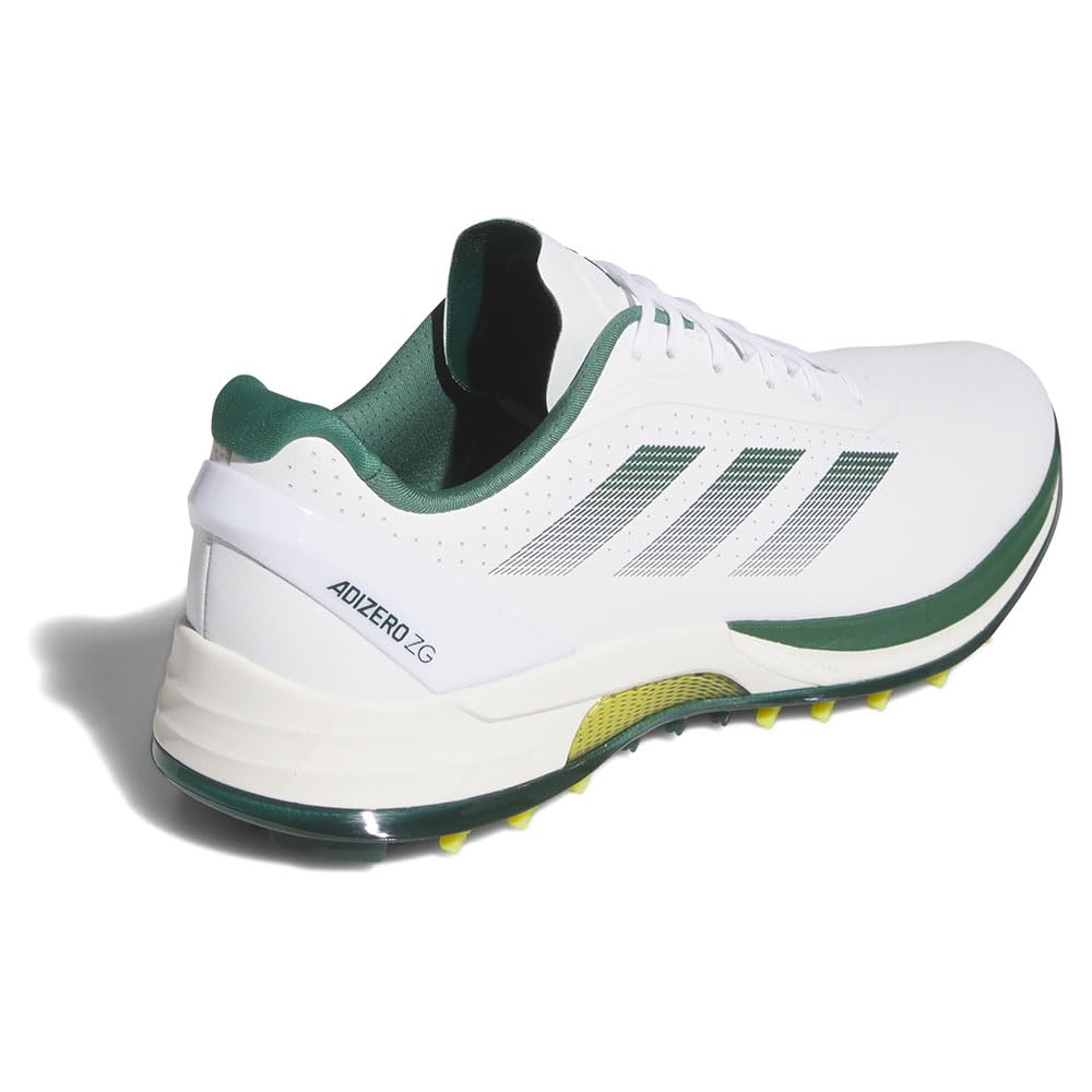 Buty golfowe Adizero ZEDGE 25 Obuwie cm 2E [Adidas Golf] Męskie Biały/Zieleń Kolekcjonerska/Żółty 29.0