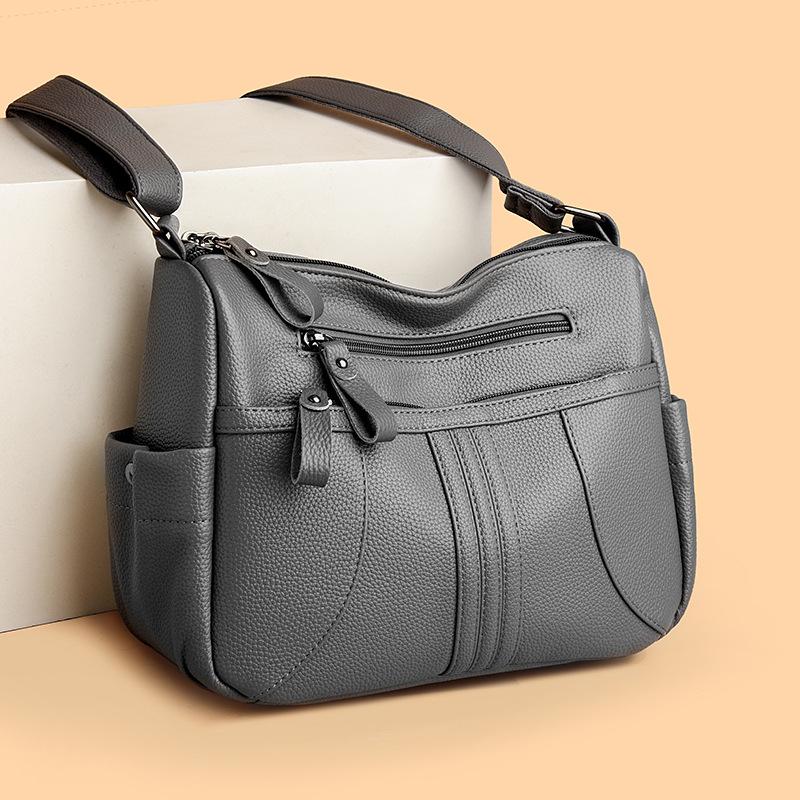 Simple Women's Bag Soft Leather Large-capacity Crossbody Bag Fashionable Single-shoulder Tote Bag