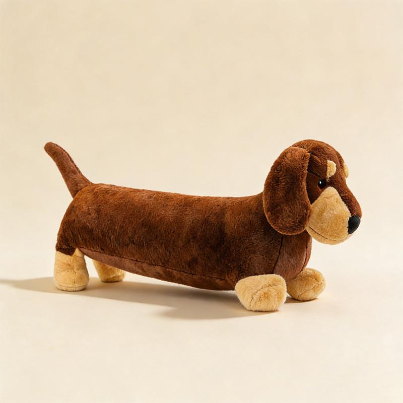 Cartoon Dachshund Plush Toy With Soft Pp Cotton For Kids And Children