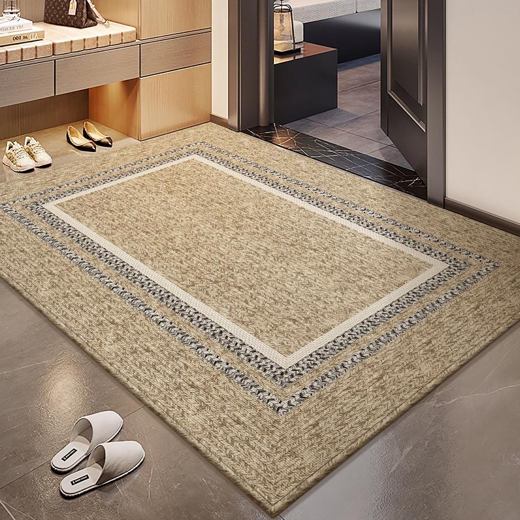 Light Luxury High-Grade Door Mat, Door Mat, Door Carpet, Door Entry, Household Non-Slip And Dirt-Resistant, Easy To Take Care Of, Can Be Cut Foot Mat