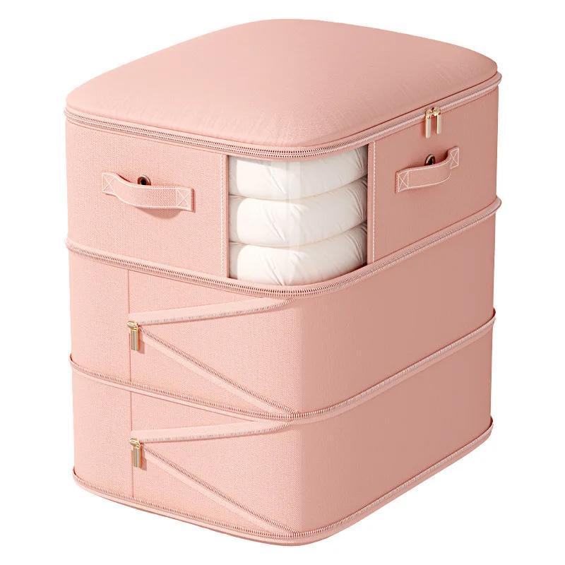 Large-capacity Vacuum Storage Bags for Quilts & Clothes, Transparent Design Dustproof Wardrobe