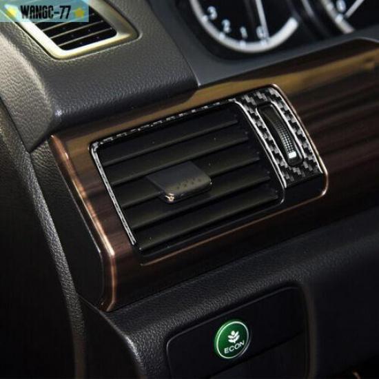 Carbon Fiber Car Air Vent Outlet Cover Trim For 2014-2017 Honda Accord New