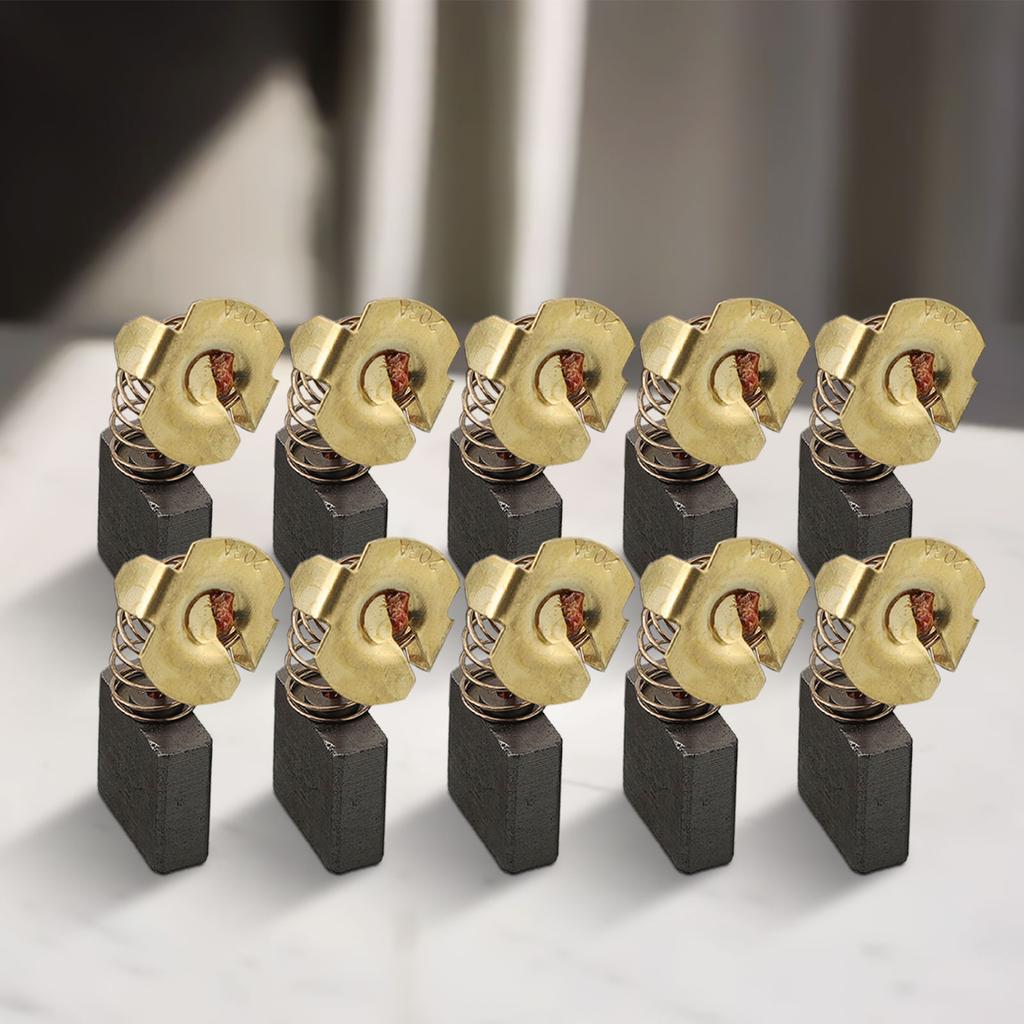 10pcs Carbon Brush Replacement For Mak ita CB204 Angle Grinder & Demolition Hammer, Size 7*18*16mm, High Durability