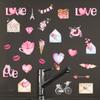 Herz Wandsticker Himmlischer Wandaufkleber PVC Wandaufkleber