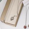 European & American Stainless Steel Strawberry & Peach Heart Women's Clavicle Necklace