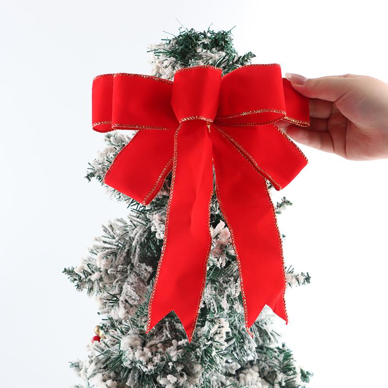 (1PCS/bag)Size 21.33x24.85CM Christmas Bow Venue Decoration Christmas Tree Matching Design New Year Celebration
