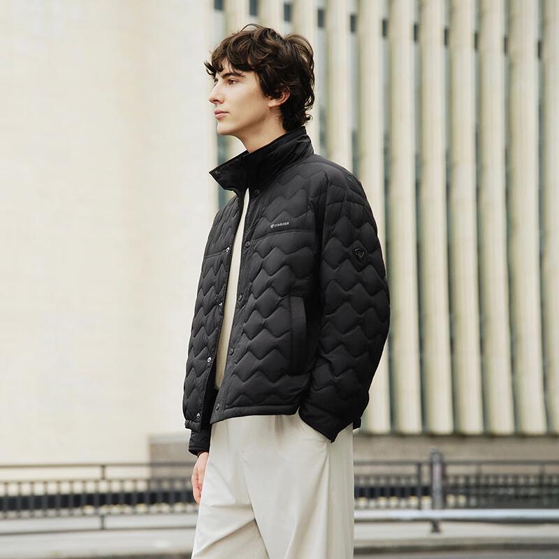 Tanboer Men's Lightweight Short Shirt-Style Down Jacket TA5330273D