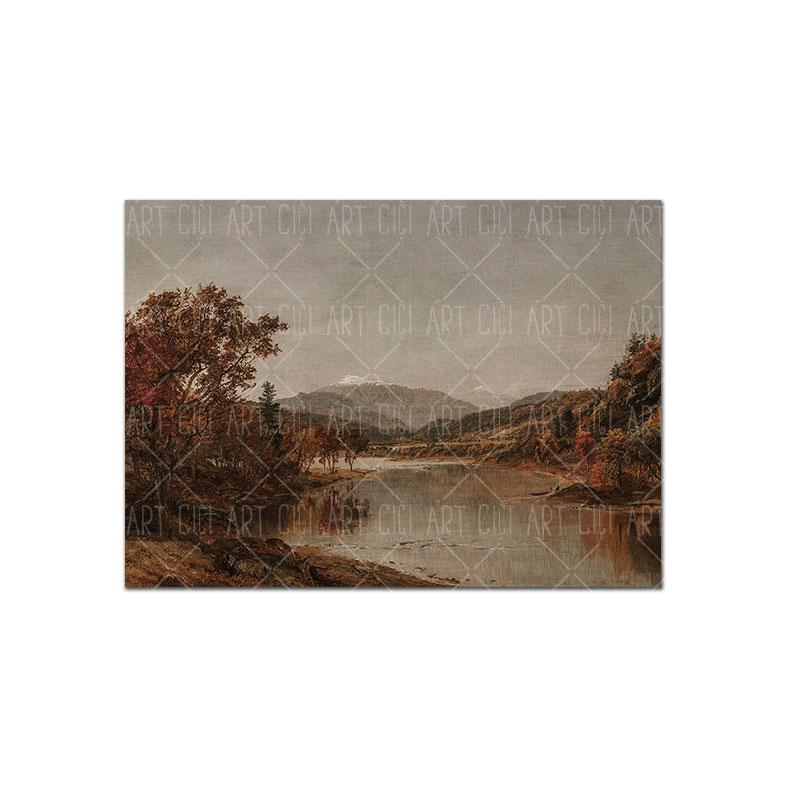 

Винтажный деревенский осенний постер ботанические зарисовки художественная печать пейзаж холст масляная живопись теплая настенная картина гостиная домашний декор 21x30cm No Framed