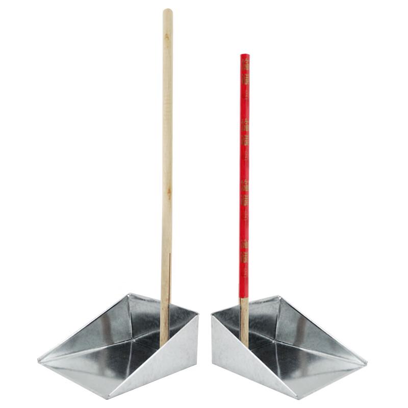 Lanshi WYQ0713 Industrial Metal Dustpan with Wooden Handle