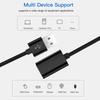 USB 3.0 Cable - PHONILLICO - 2m Extension - Black - Compatible USB Flash Drive, Controller, Hard Drive