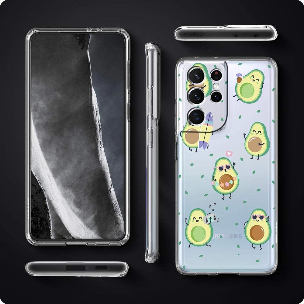 Roztomilý pouzdro na telefon s prasátkem, pandou a avokádem pro Samsung Galaxy S20 Ultra S21 FE 5G S10E S9 S8 S10 Plus Note 20 10 Lite M31 M22 M32 Kryt