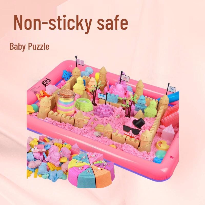 

Space Kids Indoor Non-Sticky Safe Sand Set - Non-Toxic Magic Clay