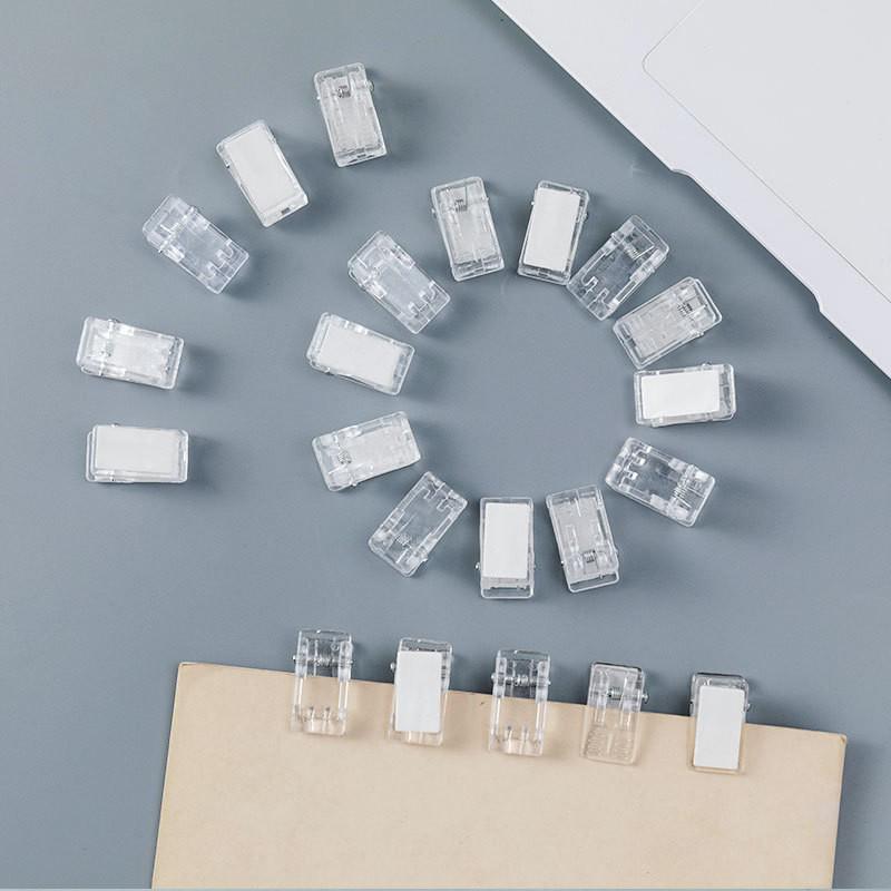 Clear DIY Acrylic Double-Sided Clip for Stationery and Documents