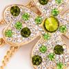 EASYA Love Clover Creative Gift Key Chain Alloy Rhinestone Key Chain Bag Pendant Women Handbag Charm Car Accessories Small Gift