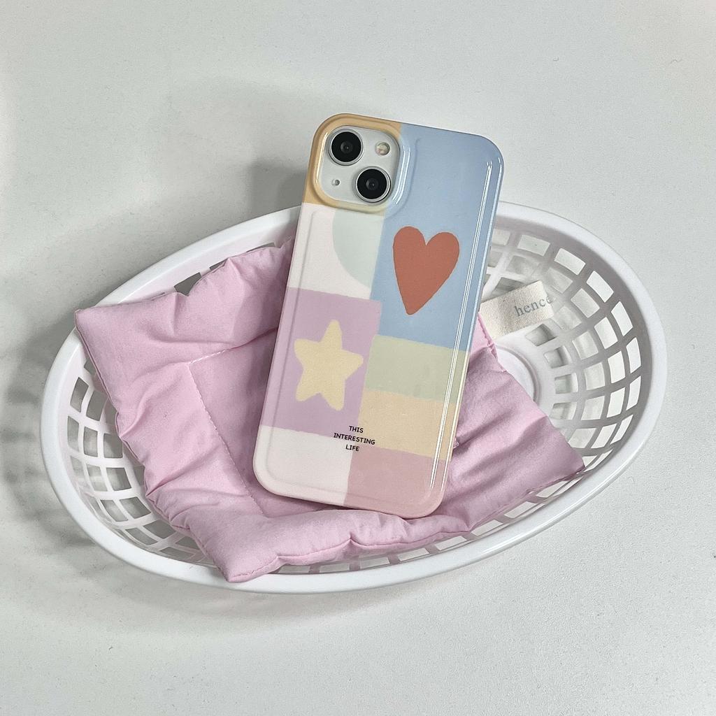 Ins Rainbow Smiley Love Stars Imd Heart Husa telefon pentru Iphone 13 11 Promax 12 14 Pro Max din silicon moale Cartoon 2023 Husa din spate