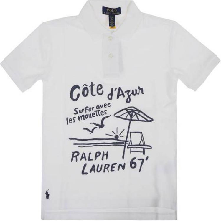 

Polo Ralph Lauren рубашка поло с надписью детский топ белый 323936130-001 L