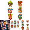 Cartoon Style Hawaiian Masks With Lightweight Material For Themed Parties And Cosplay