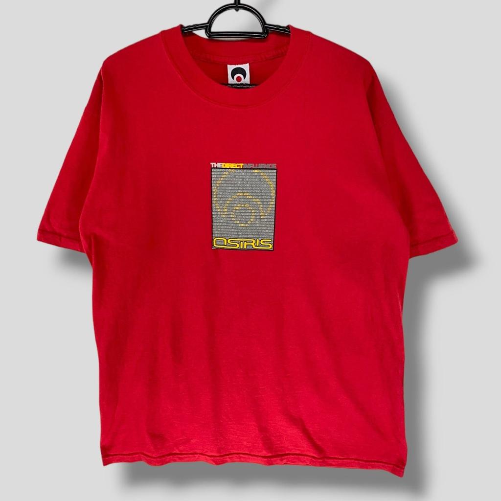 Vintage 90s Osiris shoes the direct influence T-Shirt collectible skateboard brand streetwear casual outfit vintage skate tee red Large