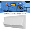 KIMISS RV Range Hood Vent Cover for Camper Trailer, White Sidewall Exhaust Vent with Lockable Clips