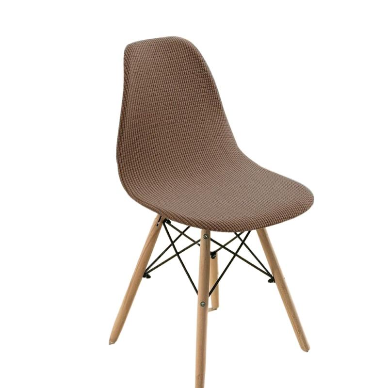Jacquard Shell Chair Cover Stretch Dining Chair Cover Seat Covers Slipcover Furniture Protector Hotel Home Living Room Removable