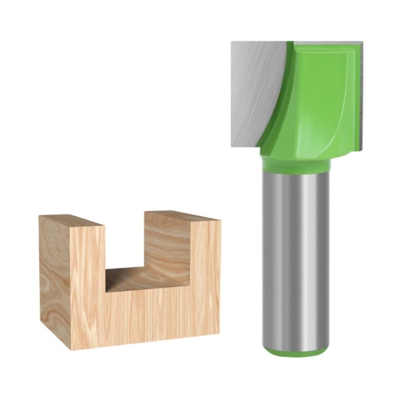 Precise Woodworking Bottom Cleaning Routers Bit with Green Coating for Accurate Bottom Cleaning  Woodworking Tasks