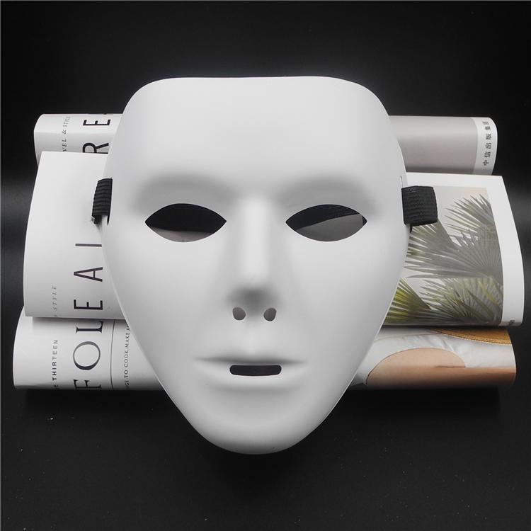 Hand-Painted Hip-Hop Masquerade Full-Face Mask for Street Dance - Unisex