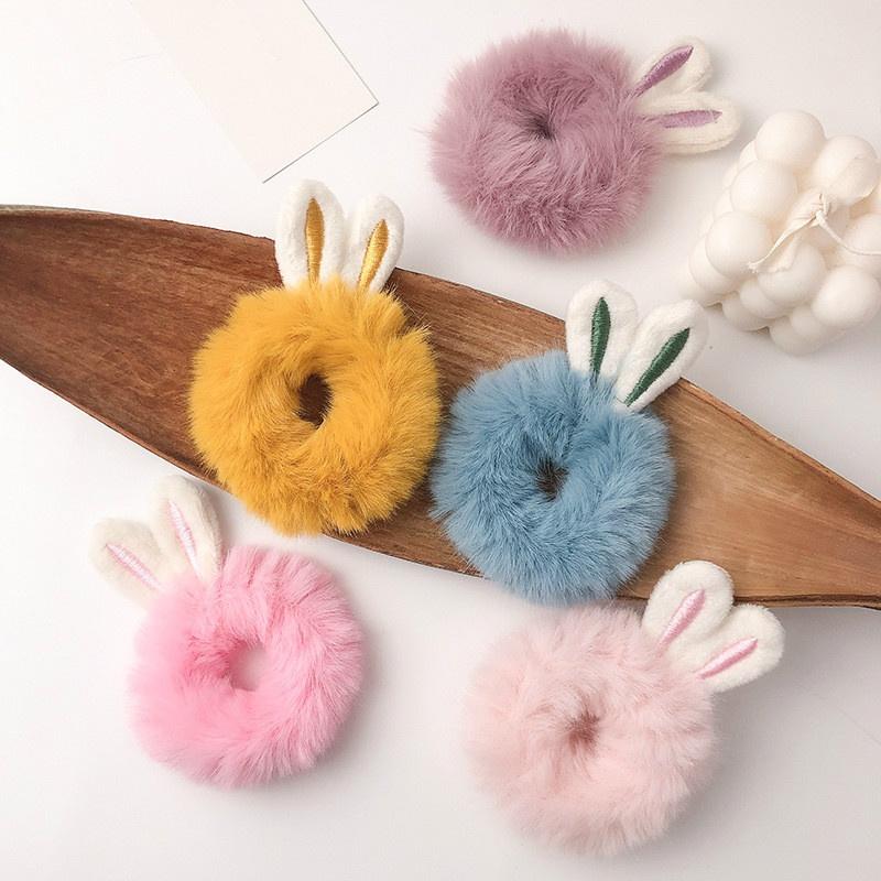 Women Velvet Hair Rope Ring Tie Scrunchie Bunny Ears Hair Ring Holder Hair Band Women Velvet Hair Rope Ring Tie Scrunchie Bunny Ears Hair Ring Holder Hair Band
