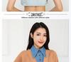 Versatile Washable Denim False Collar for Ladies - Stylish Dickey Accessory for Sweaters