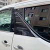 For Toyota Alphard Vellfire 30 Series 2016- ABS Carbon Car Exterior Accessories B C Pillar Trim Rear Window Quarter Cover