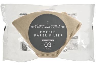 Pegasus Coffee Paper Filter 03M Misarashi for 4-7 Cups 100 Pieces Made In Japan PEF-03-100M