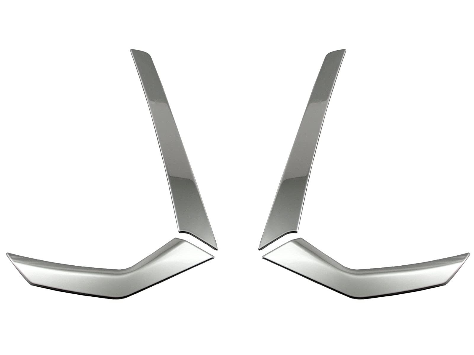 

BRIGHTZ Finish Stainless Steel Plated Fog Light Moulds for Toyota Thor Custom Thor Custom Ultra-Mirror (4-Piece Set) M900S/M910S (Late Model)