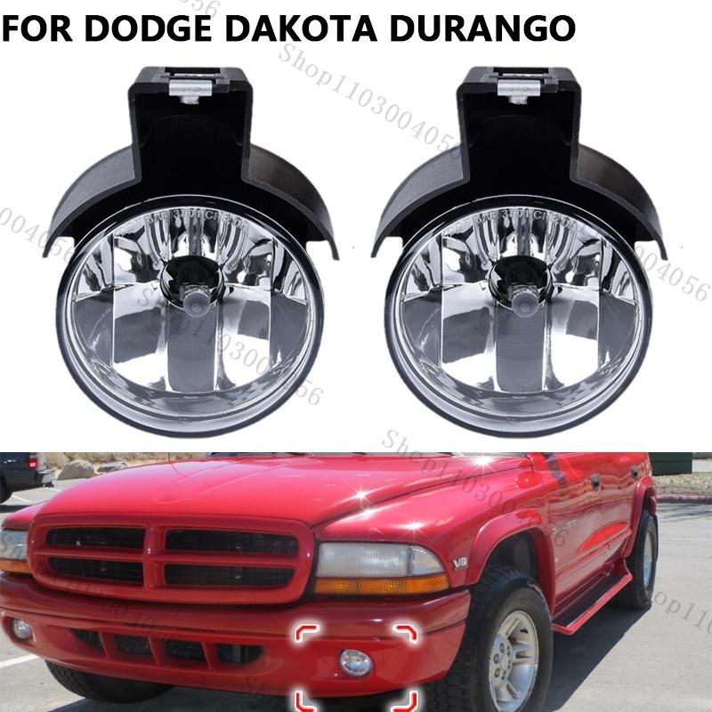 Car Front Bumper Fog Light Driving Lamp Accessories For Dodge Dakota Durango 1997 1998 1999 2000 55077266AC 55077267AC