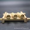 Brass Brushed Whistle: Outdoor Survival, Referee, Key Pendant Accessory