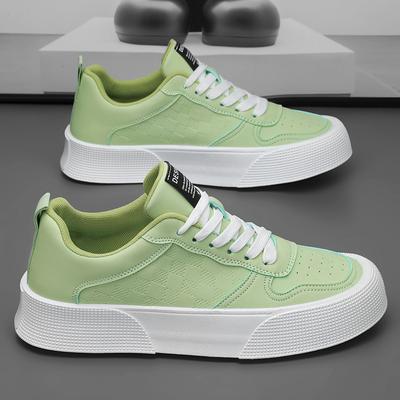 Fashion Green Harajuku Sneakers Low Top Canvas Shoes For Men Designer Platform Skateboard Shoes Men Fashion Comfortable Man Espadrille