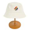 Autumn and Winter Rainbow Embroidered Fisherman Hat Cartoon Smiling Face Hat Women Casual Versatile Basin Hat Showing Face Small Bucket Hat