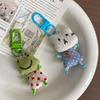 Cute Frog Pig Cat Pendant Keychain For Women Simple Design Phone Rope Chain Lovely Animal Bag Car Keyring Young Girls