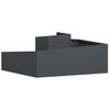 Garden Planter Anthracite 100 X 100 X 50 Cm
